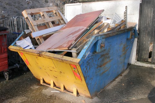 Professional flat clearance team at work