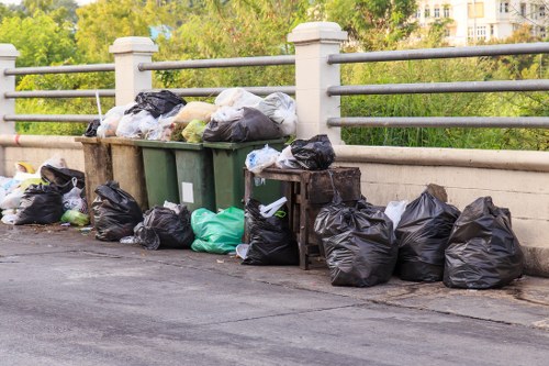 Different types of construction waste materials